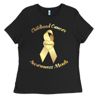 Childhood Cancer Awareness Children Cure Kids Ladies Tee | Teevron
