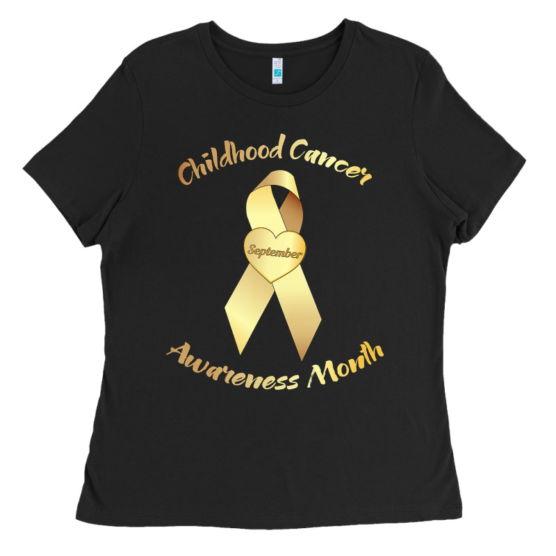 Childhood Cancer Awareness Children Cure Kids Ladies Tee by DesignPulse | Teevron