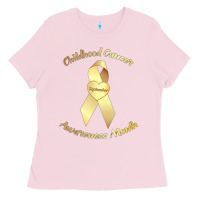 Bubblegum Pink childhood cancer awareness children cure kids Ladies Tee - DesignPulse