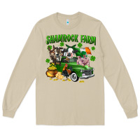Mushroom Shamrock farm Long Sleeve Tee - CowGirlArtShop