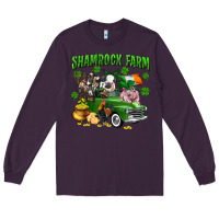 Plum Shamrock farm Long Sleeve Tee - CowGirlArtShop