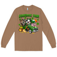 Toasted Coconut Shamrock farm Long Sleeve Tee - CowGirlArtShop