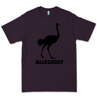 Plum ALLEGEDLY FUNNY OSTRICH Premium Tee - Bettercallsaul