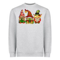 Heather Grey Elf Gnomes Heavyweight Sweatshirt - CowhideDigitalArt