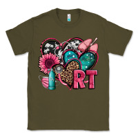 Army Green rt respiratory therapist hearts Classic Tee - Jasminsmagicworld