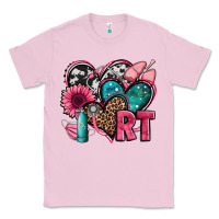 Bubblegum Pink rt respiratory therapist hearts Classic Tee - Jasminsmagicworld
