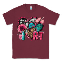 Burgundy rt respiratory therapist hearts Classic Tee - Jasminsmagicworld