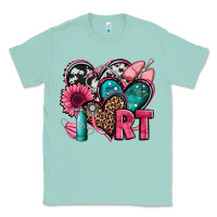 Seafoam rt respiratory therapist hearts Classic Tee - Jasminsmagicworld