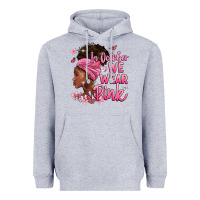 Heather Grey in october we wear pink Heavyweight Hoodie - BarkalooDesign
