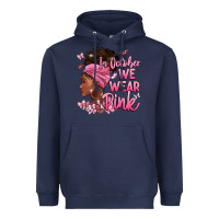 Navy in october we wear pink Heavyweight Hoodie - BarkalooDesign