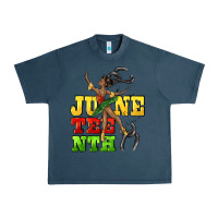 Midnight Navy juneteenth Urban Heavy Tee - CowGirlArtShop