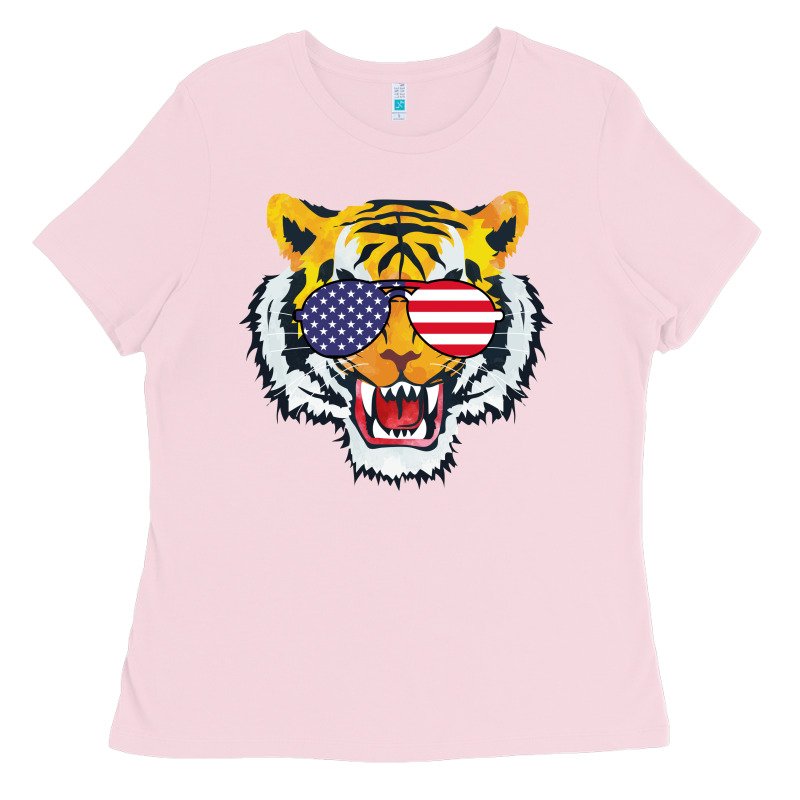 America Merica Tiger Ladies Tee by Bettercallsaul | Teevron