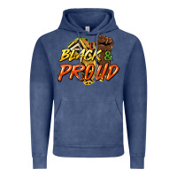 Vintage Denim black and proud Vintage Hoodie - HowdyJamesFarm