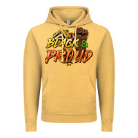 Vintage Mustard black and proud Vintage Hoodie - HowdyJamesFarm