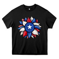 Black sunflower texas flag 2 Heavy Core Tee - JahusDesignShop