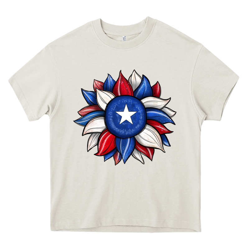 Sunflower Texas Flag 2 Heavy Core Tee by JahusDesignShop | Teevron