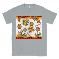 Heather Grey Christmas gingerbread cookies and candy cane Classic Tee - NancyCooperArtShop