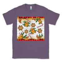 Lavender Christmas gingerbread cookies and candy cane Classic Tee - NancyCooperArtShop