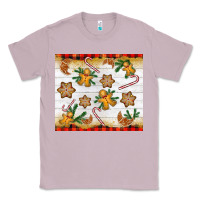 Lilac Christmas gingerbread cookies and candy cane Classic Tee - NancyCooperArtShop