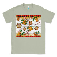 Matcha Christmas gingerbread cookies and candy cane Classic Tee - NancyCooperArtShop