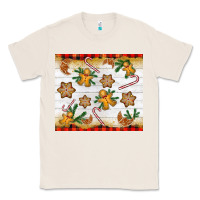 Natural Christmas gingerbread cookies and candy cane Classic Tee - NancyCooperArtShop
