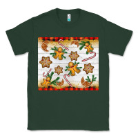 Sports Green Christmas gingerbread cookies and candy cane Classic Tee - NancyCooperArtShop