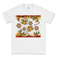 White Christmas gingerbread cookies and candy cane Classic Tee - NancyCooperArtShop