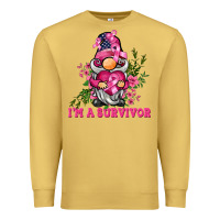 Antique Gold i'm a survivor gnome Premium Sweatshirt - BarkalooDesign