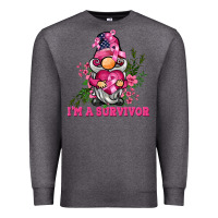 Charcoal Heather i'm a survivor gnome Premium Sweatshirt - BarkalooDesign
