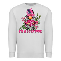 Dove Grey i'm a survivor gnome Premium Sweatshirt - BarkalooDesign