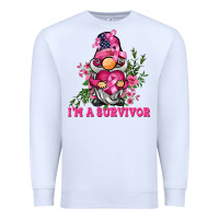White i'm a survivor gnome Premium Sweatshirt - BarkalooDesign