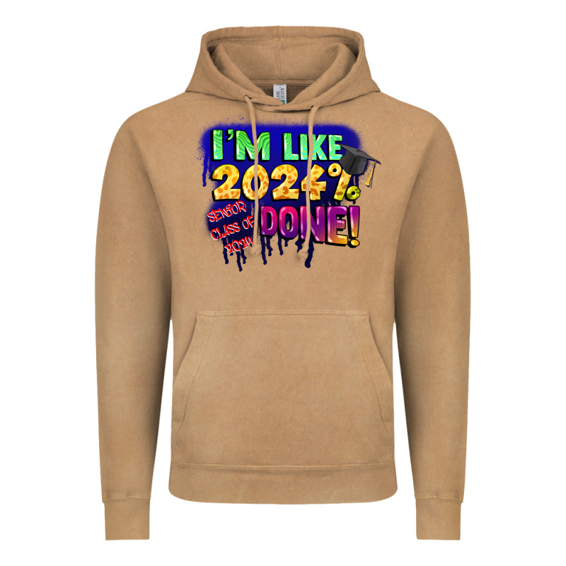 I'm Like 2024 Done Vintage Hoodie by CowGirlArtShop | Teevron