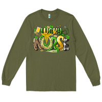 Army Green lucky nurse St. Patrick's Long Sleeve Tee - HowdyJamesFarm