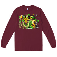 Burgundy lucky nurse St. Patrick's Long Sleeve Tee - HowdyJamesFarm