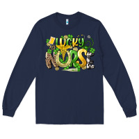 Navy lucky nurse St. Patrick's Long Sleeve Tee - HowdyJamesFarm