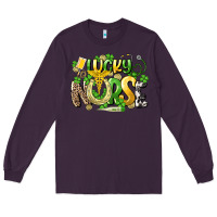 Plum lucky nurse St. Patrick's Long Sleeve Tee - HowdyJamesFarm
