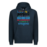 Navy Not everyone is perfect. There is always an imperf Premium Hoodie - CowhideDigitalArt