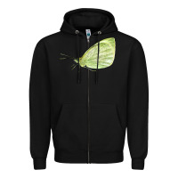 Black Cabbage White Butterfly Zipper Hoodie - LillyAllenDesigns