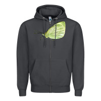 Smoke Cabbage White Butterfly Zipper Hoodie - LillyAllenDesigns