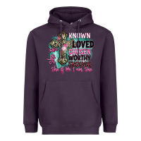 Plum she is loved Heavyweight Hoodie - BarkalooDesign