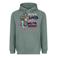 Sage she is loved Heavyweight Hoodie - BarkalooDesign