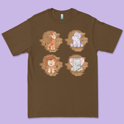 Safari Baby Animal Clipart Premium Tee Designed By Bettercallsaul