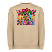 Mushroom Hello summer Gnome Heavyweight Sweatshirt - CowhideDigitalArt