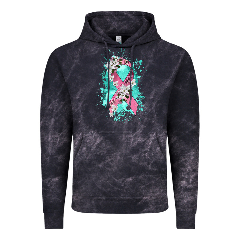 Cancer Ribbon Vintage Hoodie by CowGirlArtShop | Teevron