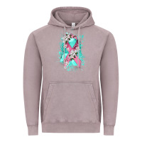 Vintage Zinc cancer ribbon Vintage Hoodie - CowGirlArtShop