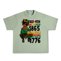 Oil Green juneteenth 1865 because my ancestors Urban Heavy Tee - CowGirlArtShop