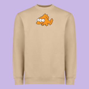 Simpsons Fish Gift Heavyweight Sweatshirt Designed By Trangstudio