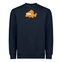 Navy Simpsons fish gift Heavyweight Sweatshirt - trangStudio