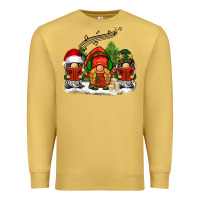 Antique Gold Christmas choir gnomes Premium Sweatshirt - BarkalooDesign