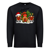 Black Christmas choir gnomes Premium Sweatshirt - BarkalooDesign